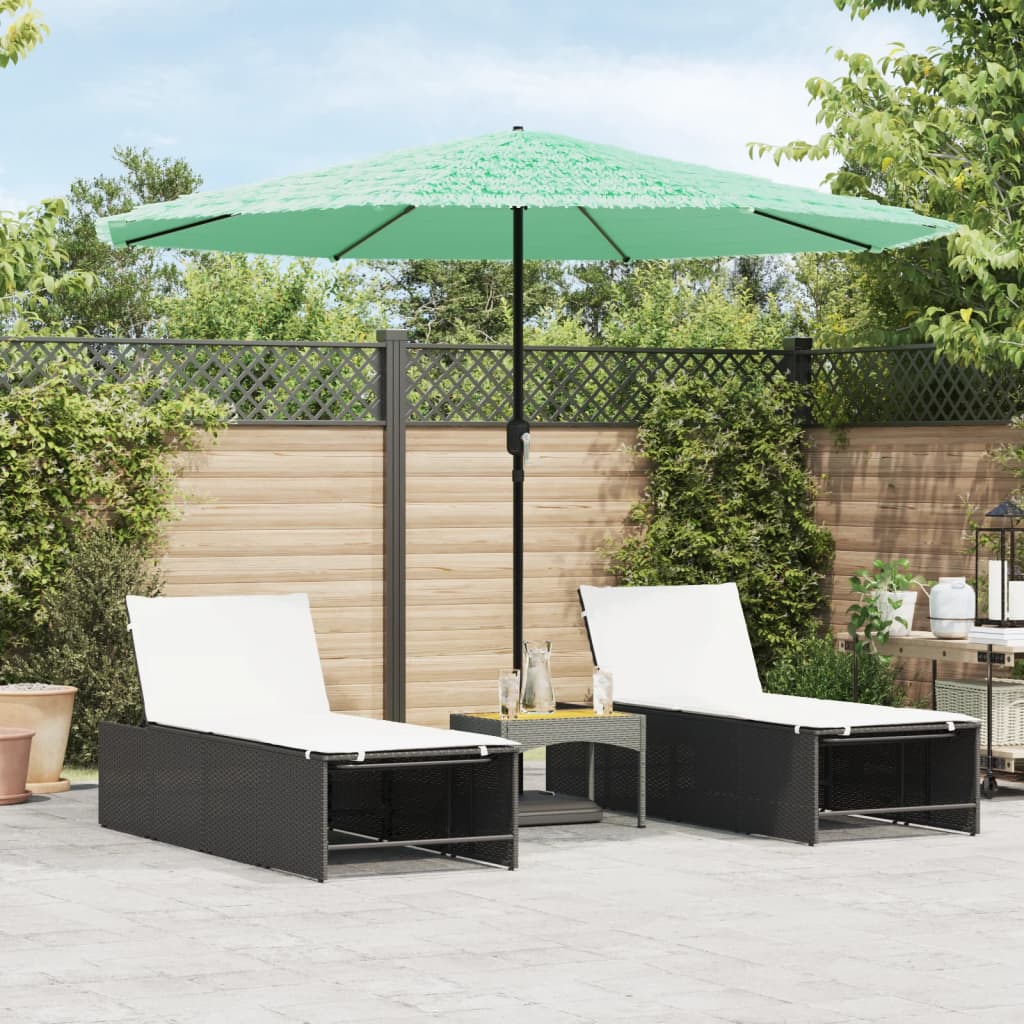 Garden Parasol With Steel Pole