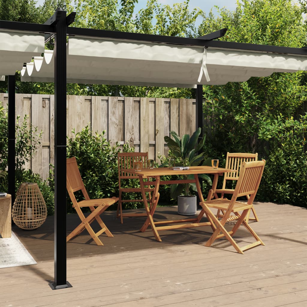 Garden Gazebo With Retractable Roof 3X6 M Aluminium