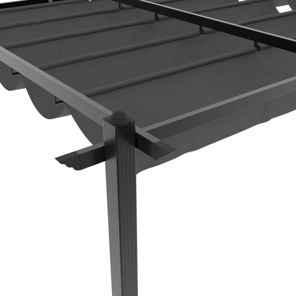 Garden Gazebo With Retractable Roof 3X6 M Aluminium