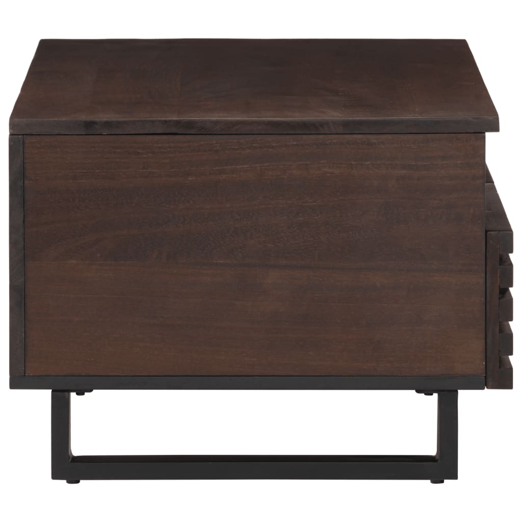 Coffee Table Brown 80X55X40 Cm Solid Wood Mango