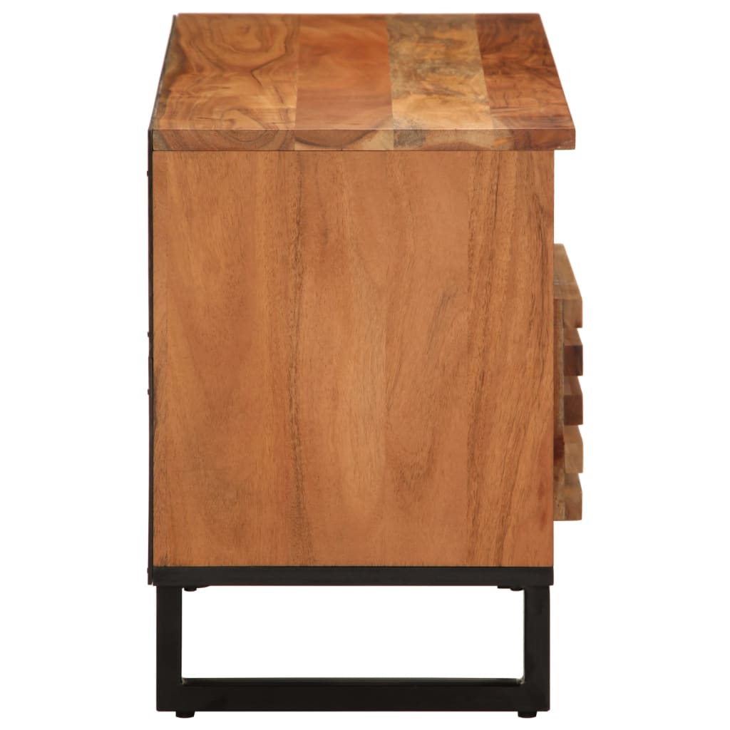 Tv Cabinet 100X34X46 Cm Solid Wood Acacia