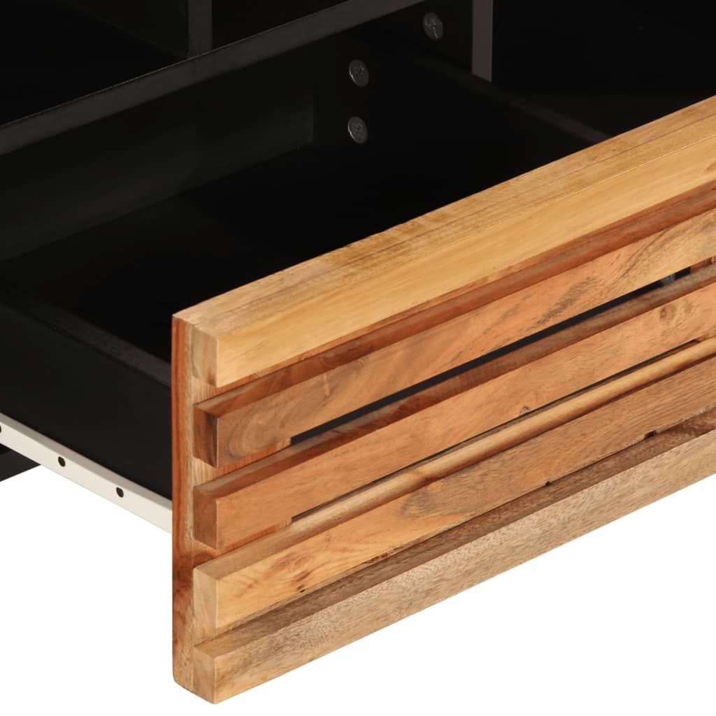 Tv Cabinet 100X34X46 Cm Solid Wood Acacia