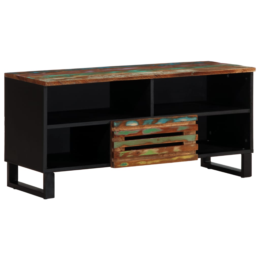 Tv Cabinet 100X34X46 Cm Solid Wood Acacia