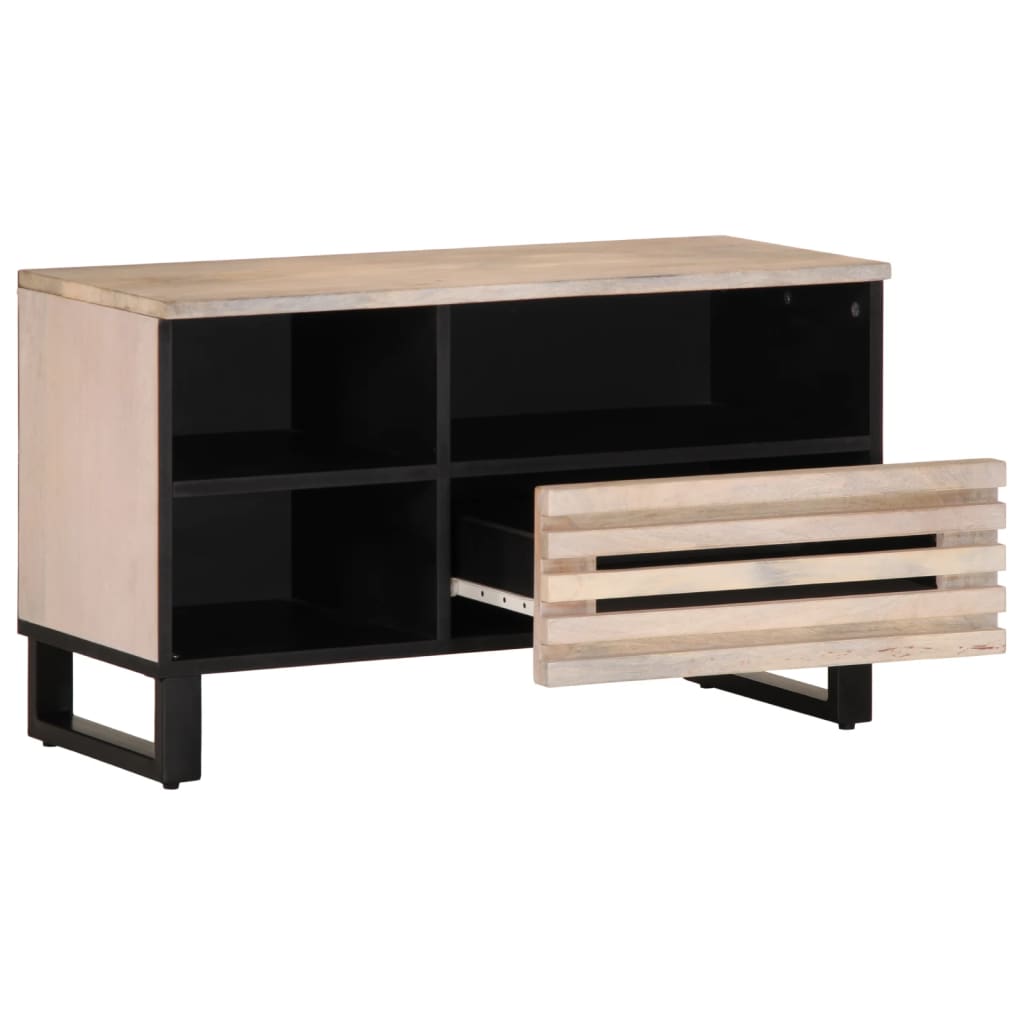 Tv Cabinet 80X34X46 Cm Solid Wood Mango