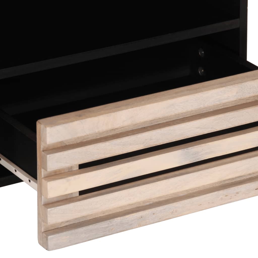 Tv Cabinet 80X34X46 Cm Solid Wood Mango