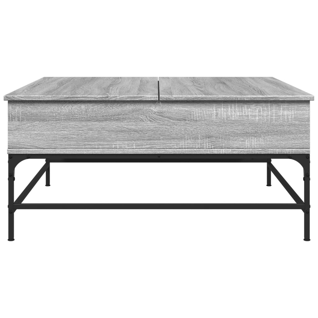 Coffee Table 95X95X45 Cm Engineered Wood And Metal