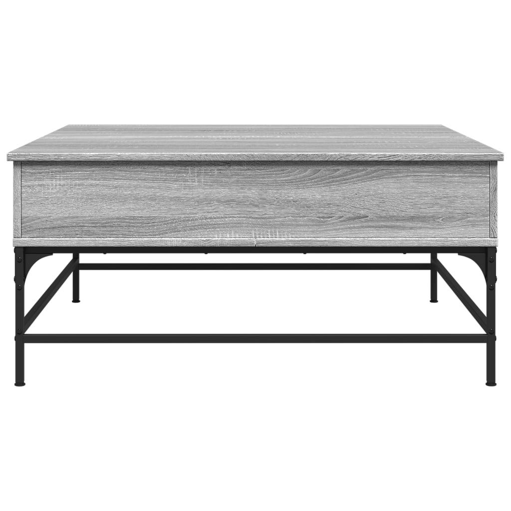 Coffee Table 95X95X45 Cm Engineered Wood And Metal