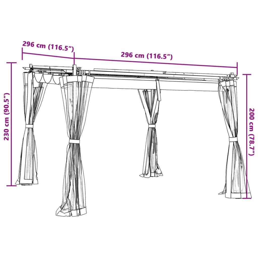 Gazebo Walls Steel