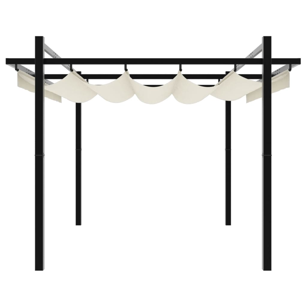 Garden Gazebo With Retractable Roof 3X3 M Aluminium