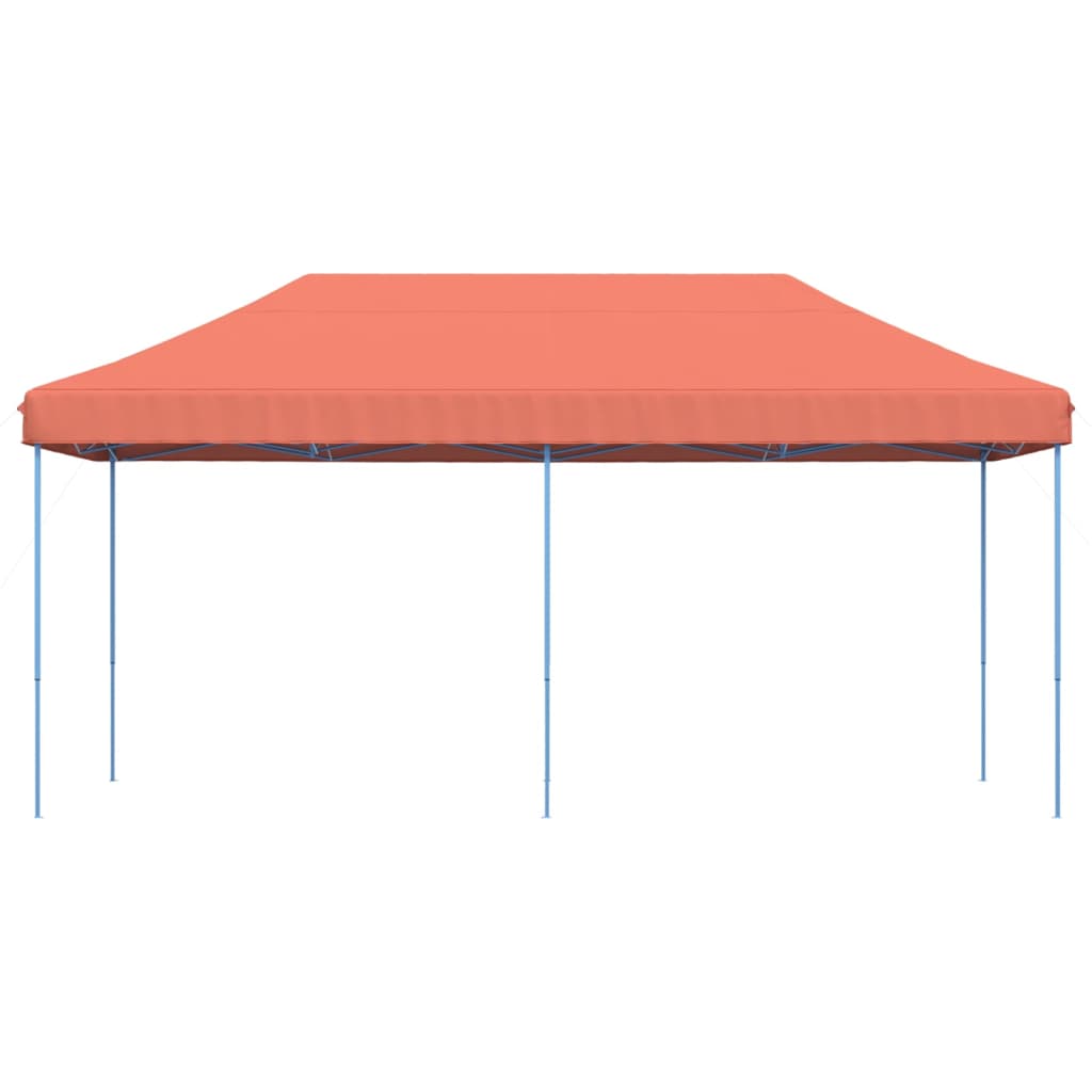 Foldable Party Tent Pop-Up 580X292X315 Cm Terracotta