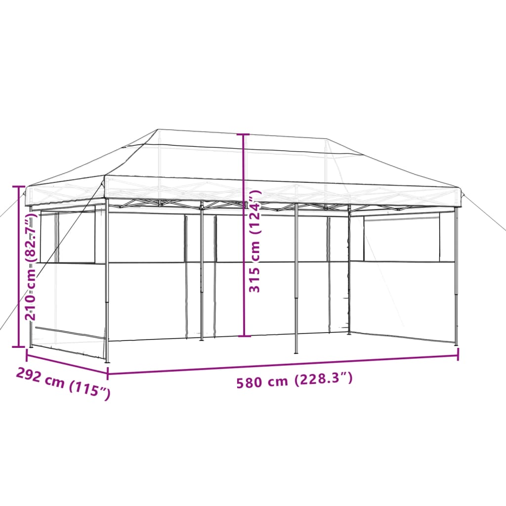 Foldable Party Tent Pop-Up Green