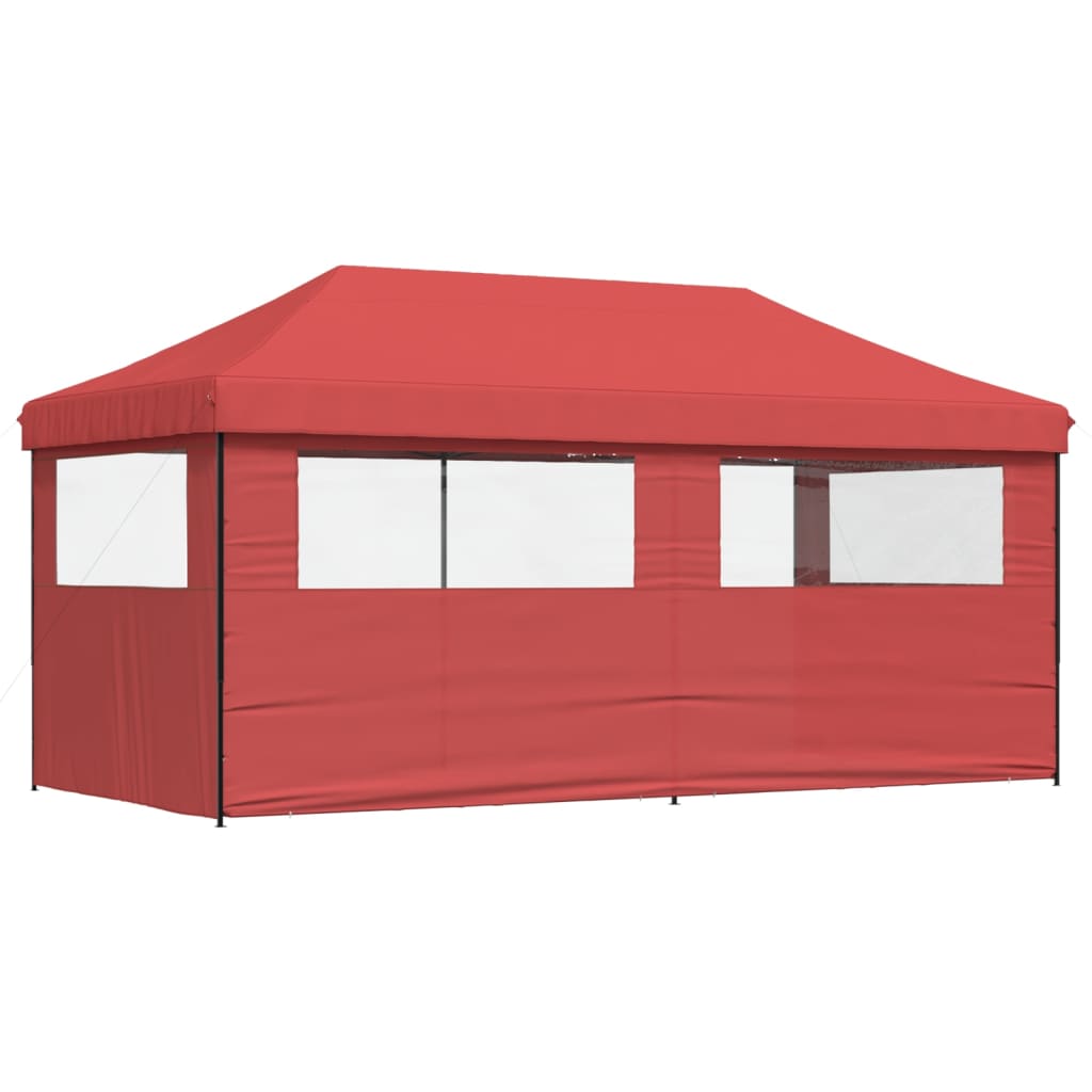 Foldable Party Tent Pop-Up Burgundy