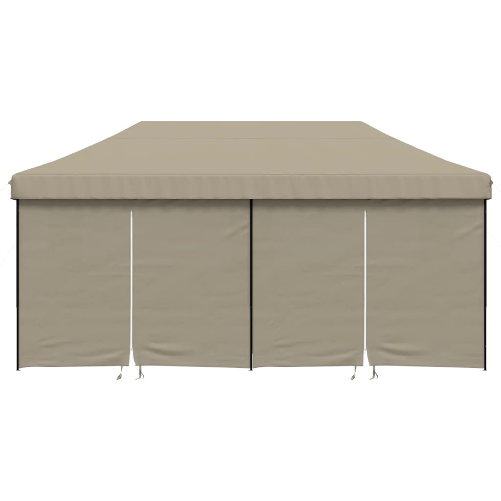 Foldable Party Tent Pop-Up Taupe