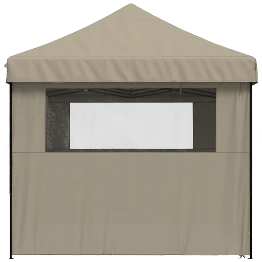 Foldable Party Tent Pop-Up Taupe
