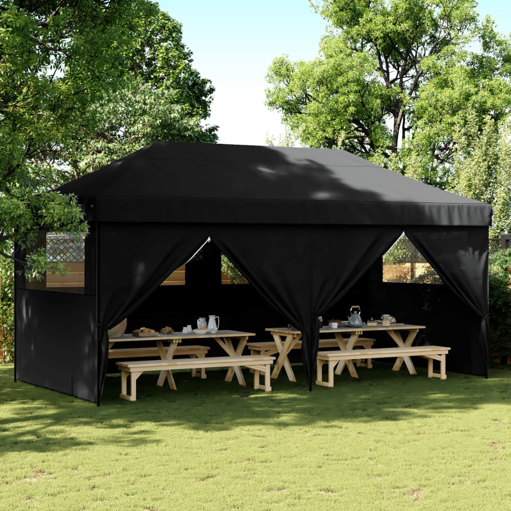Foldable Party Tent Pop-Up Black