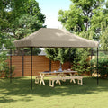 Foldable Party Tent Pop-Up Taupe