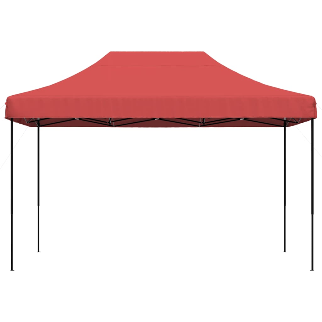 Gazebo Pop Up 3X3M Burgundy Folding Party Tent Waterproof Garden Camping Gear