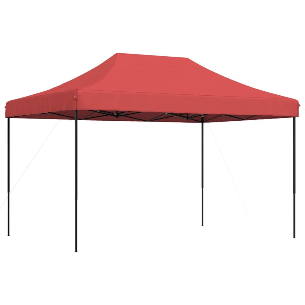 Gazebo Pop Up 3X3M Burgundy Folding Party Tent Waterproof Garden Camping Gear