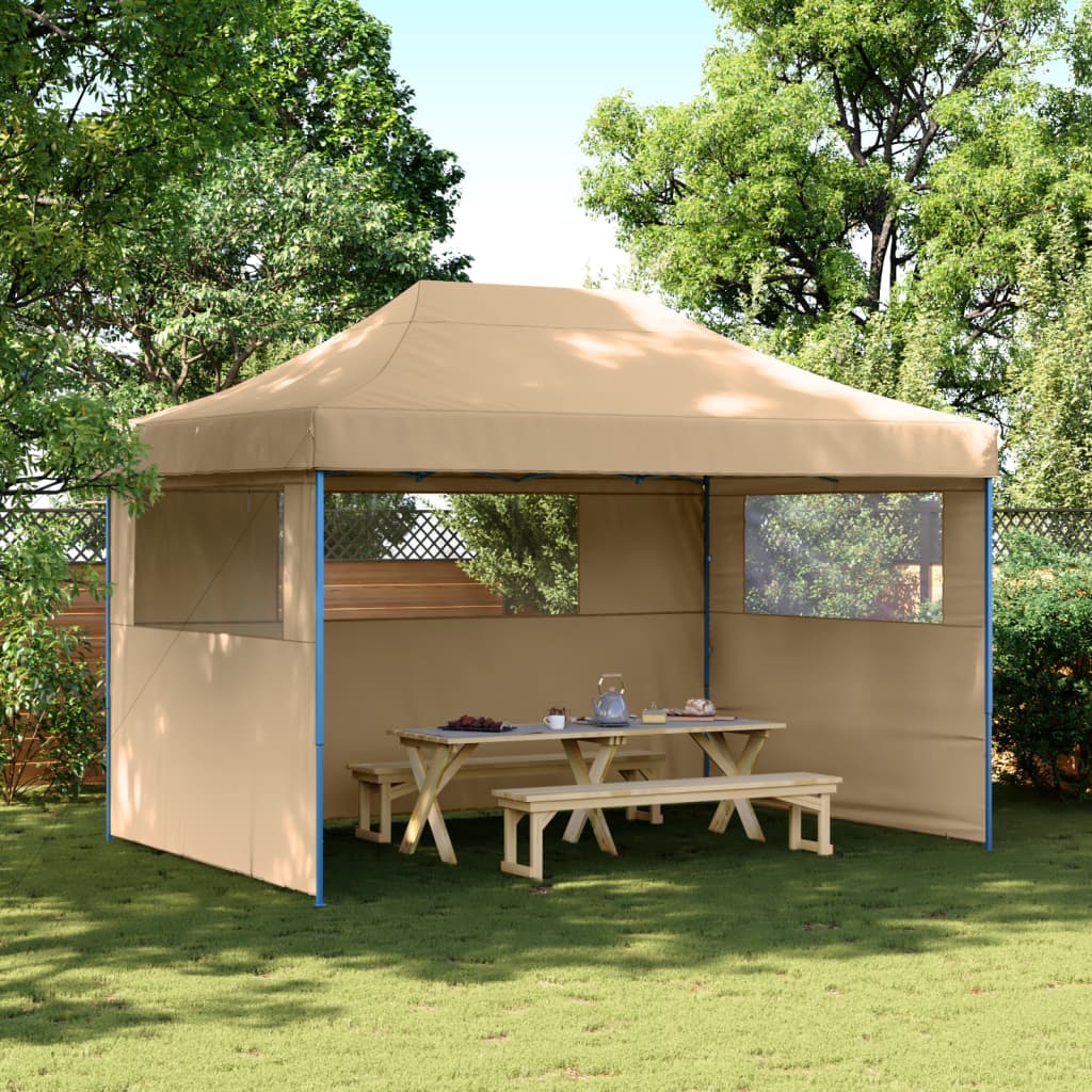 Foldable Party Tent Pop-Up Beige