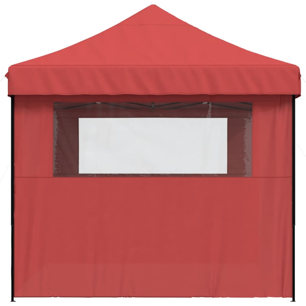 Gazebo Pop Up 3X3M Burgundy Folding Party Tent Waterproof Garden Camping Gear