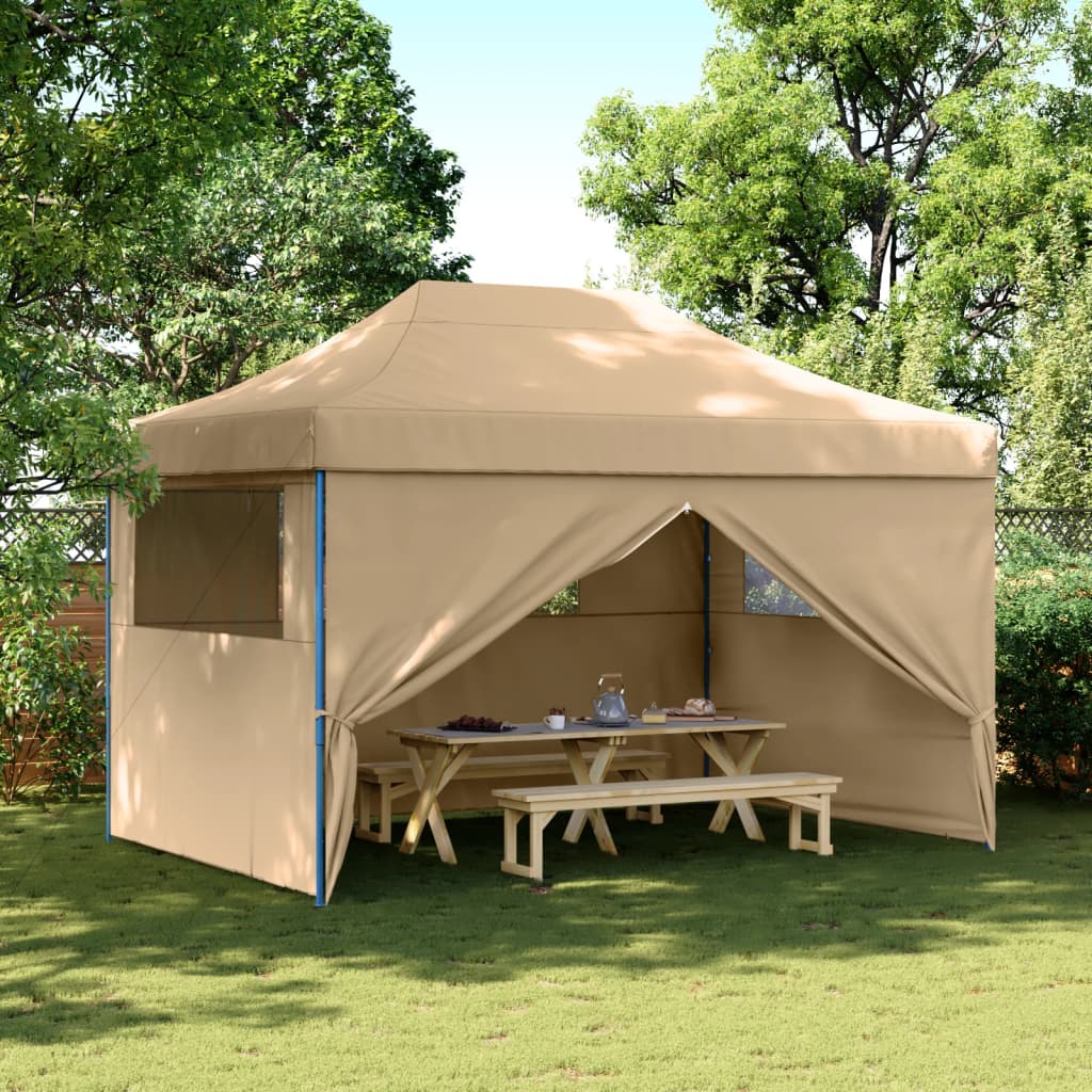 Foldable Party Tent Pop-Up Beige