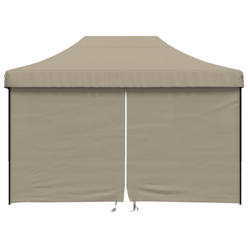 Foldable Party Tent Pop-Up Taupe