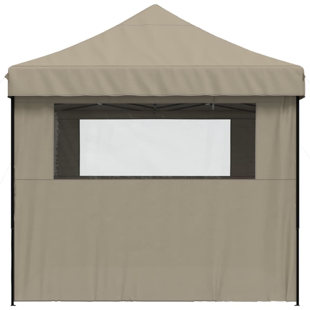 Foldable Party Tent Pop-Up Taupe