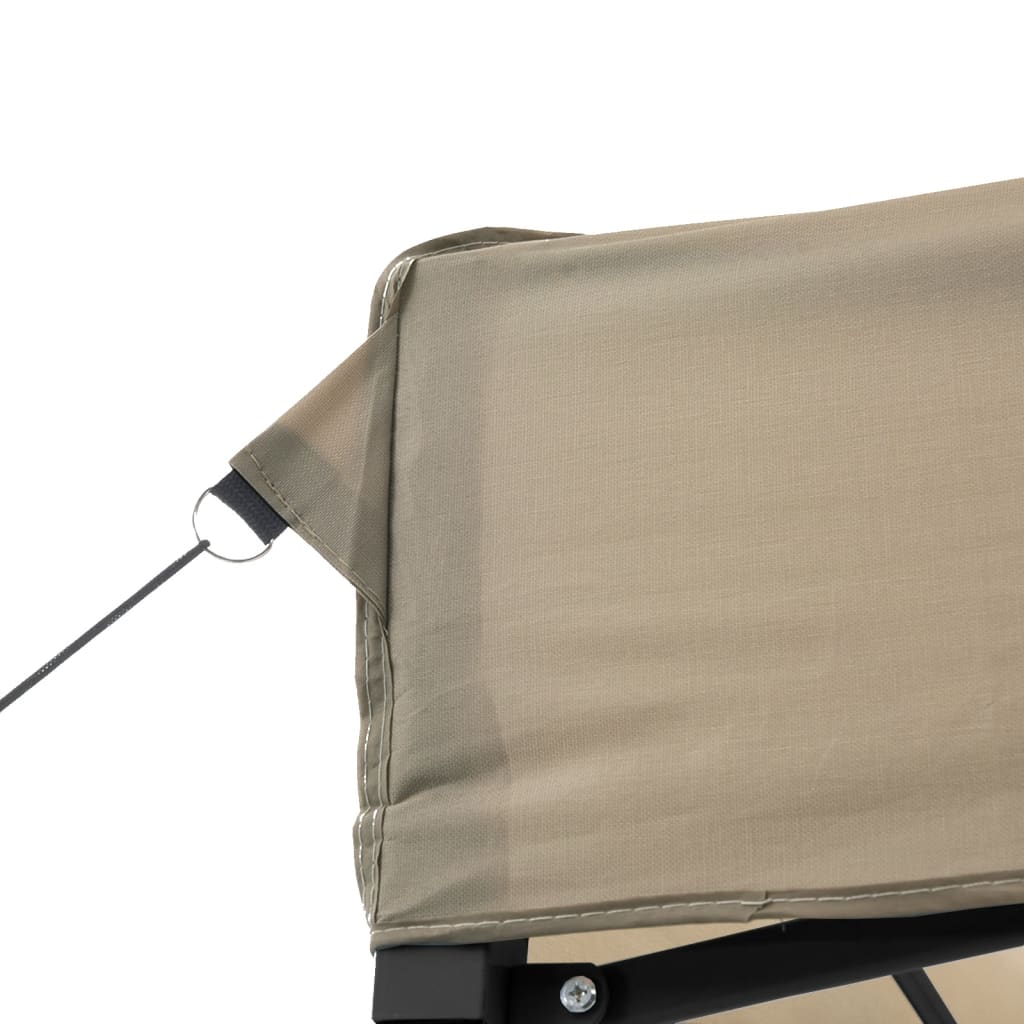 Foldable Party Tent Pop-Up Taupe