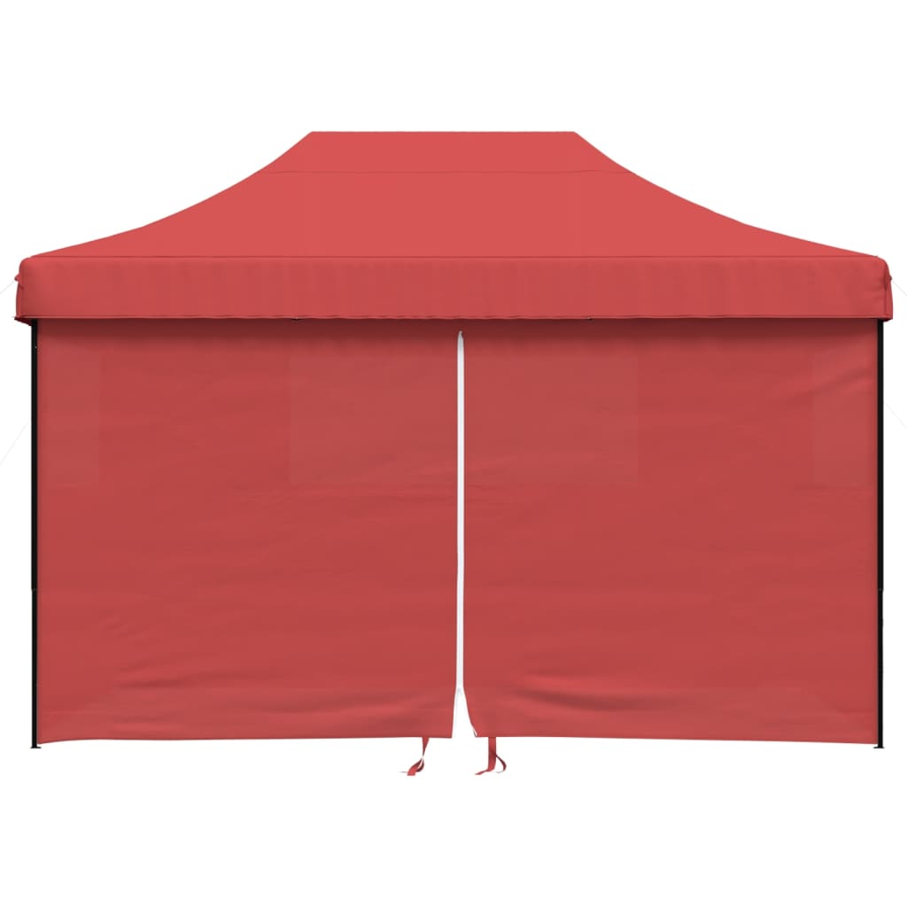 Gazebo Pop Up 3X3M Burgundy Folding Party Tent Waterproof Garden Camping Gear