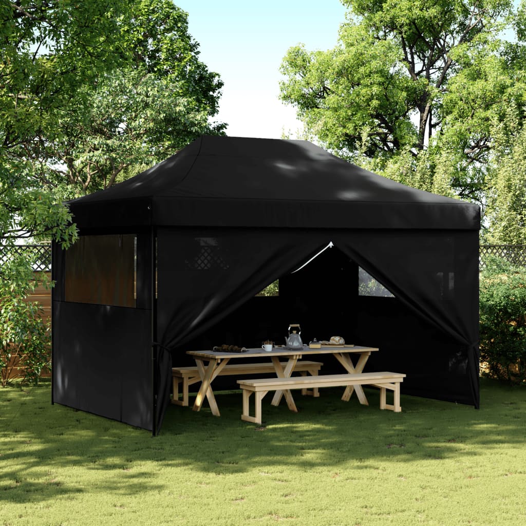 Foldable Party Tent Pop-Up Black