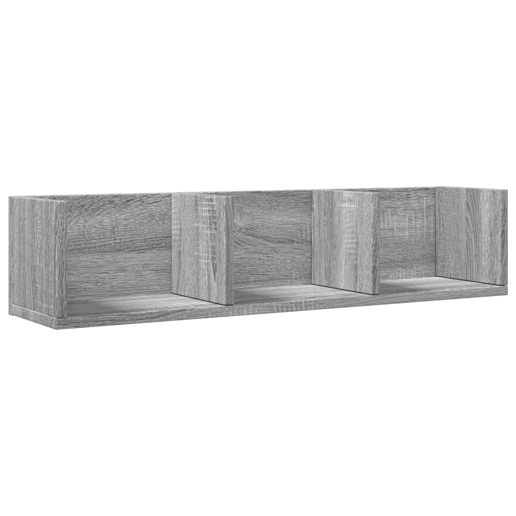 Wall Cabinets 2 Pcs 75X18X16.5 Cm Engineered Wood