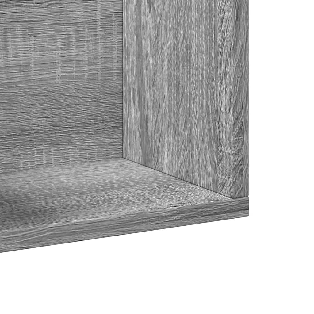 Wall Cabinets 2 Pcs 75X18X16.5 Cm Engineered Wood
