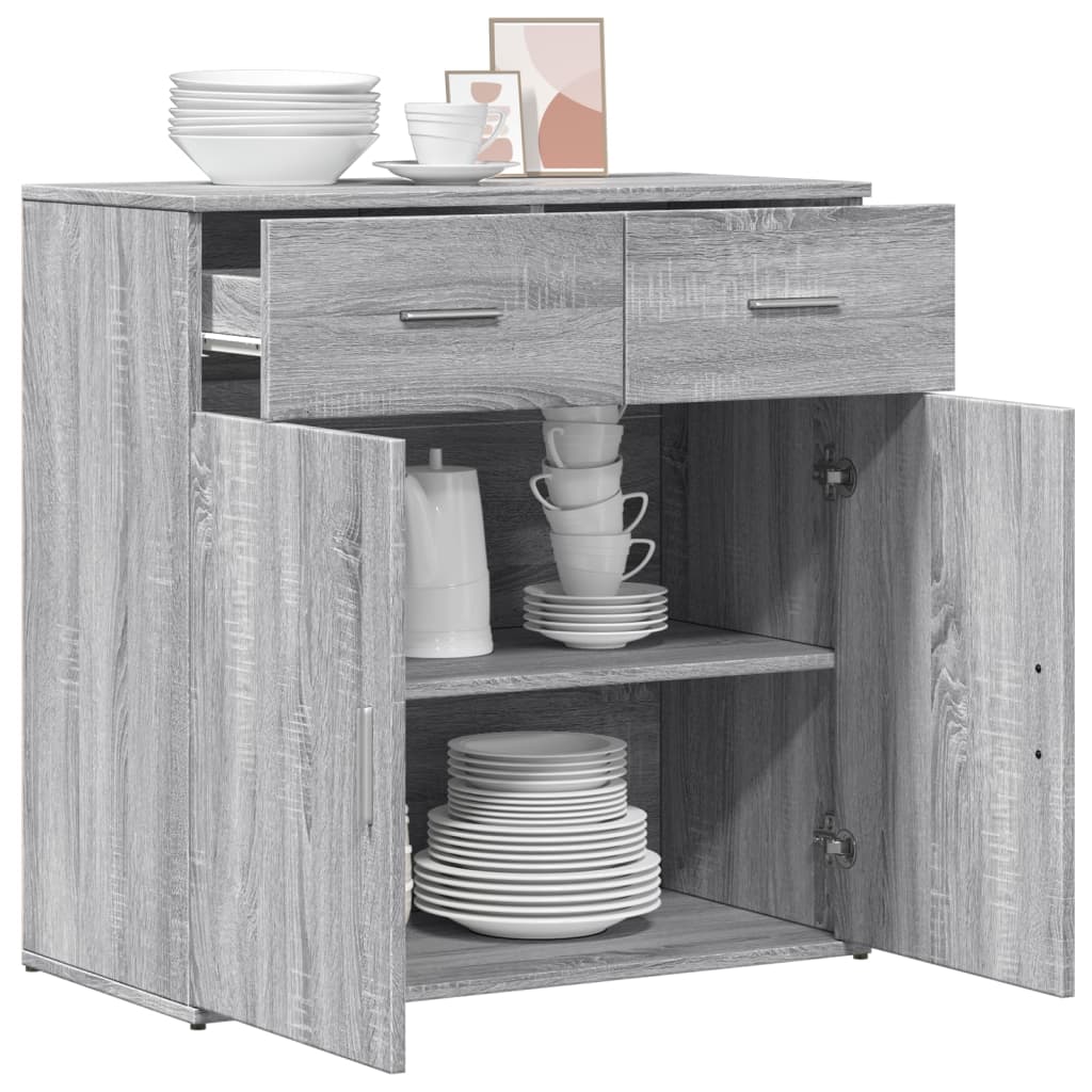 Sideboard 79X38X80 Cm Engineered Wood