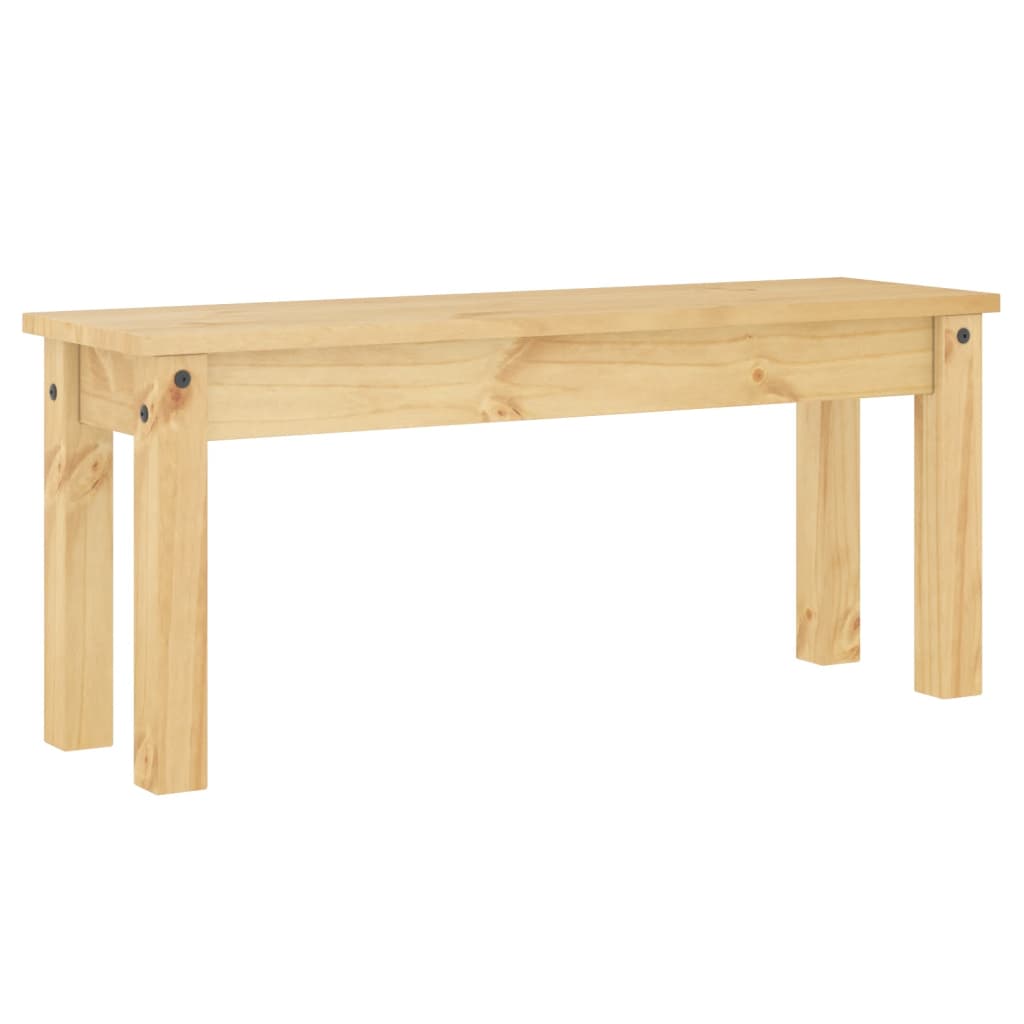 Kitchen & Dining Benches Panama Solid Pine Bench 105cm Hallway Garden Wooden Sea