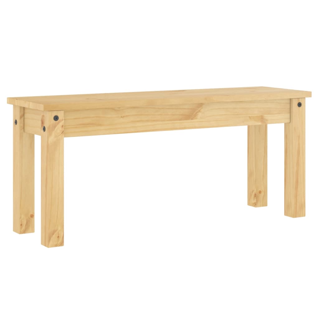 Kitchen & Dining Benches Panama Solid Pine Bench 105cm Hallway Garden Wooden Sea