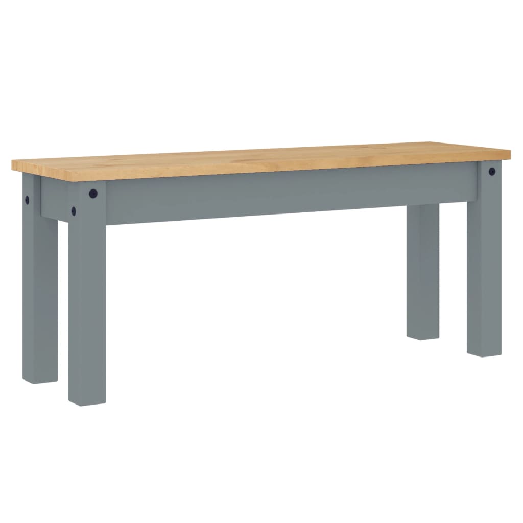 Kitchen & Dining Benches Panama Solid Pine Bench 105cm Hallway Garden Wooden Sea