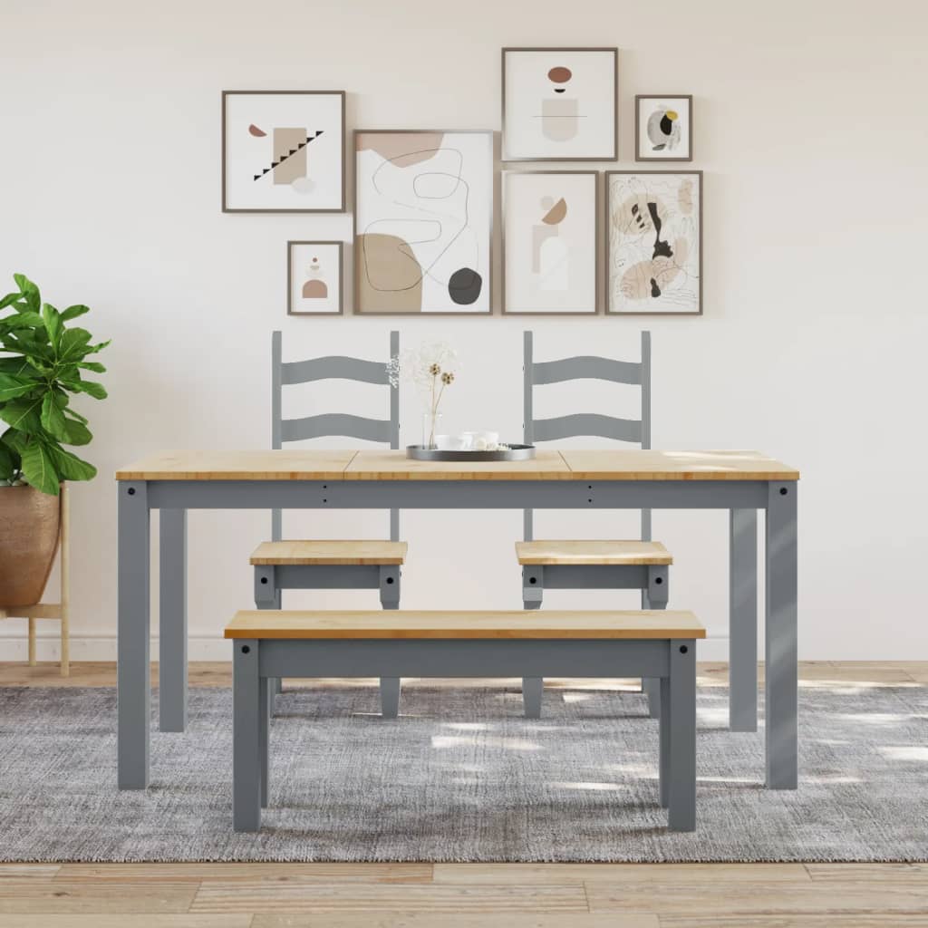 Kitchen & Dining Benches Panama Solid Pine Bench 105cm Hallway Garden Wooden Sea