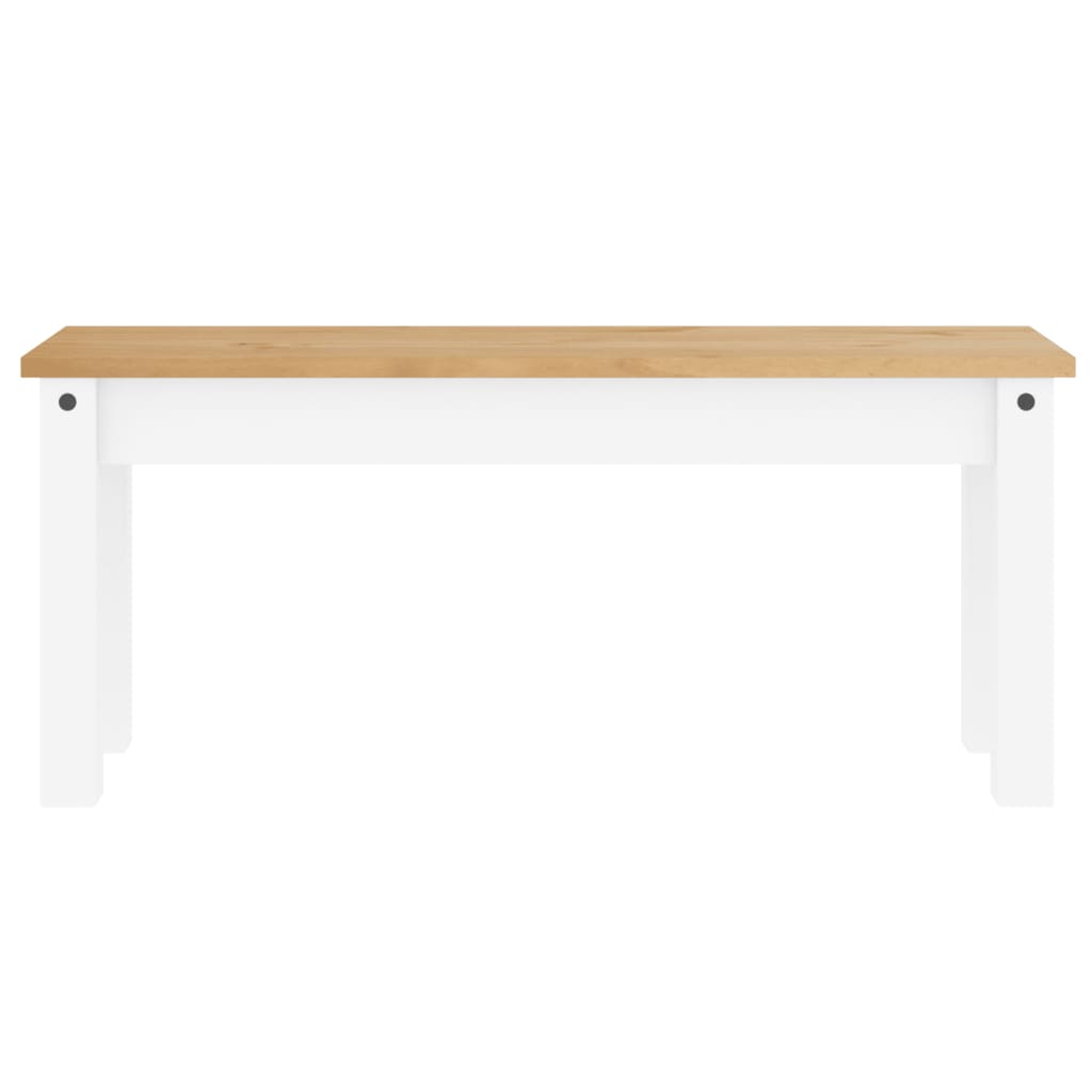 Kitchen & Dining Benches Panama Solid Pine Bench 105cm Hallway Garden Wooden Sea