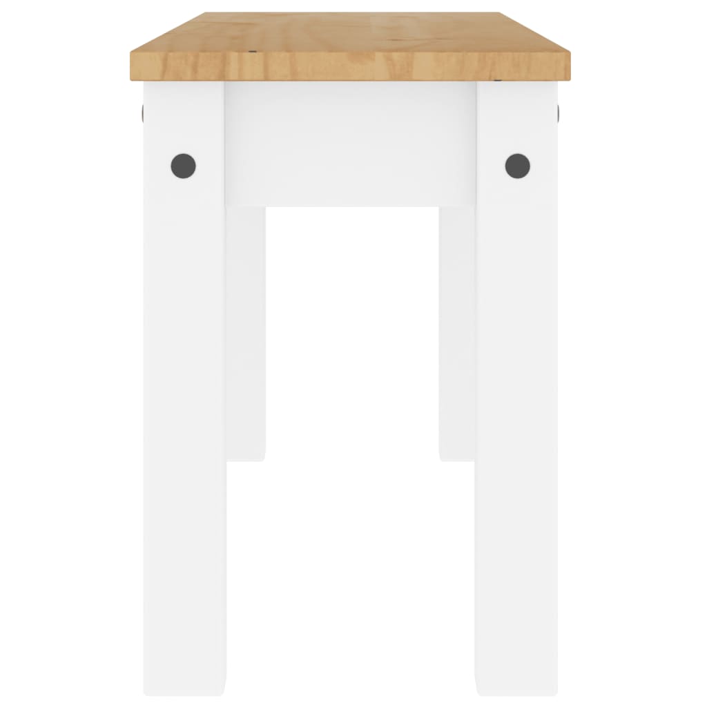 Kitchen & Dining Benches Panama Solid Pine Bench 105cm Hallway Garden Wooden Sea