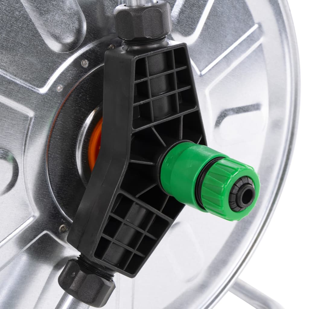 Hose Reel Wall Mounted For 50 M 1/2" Hose Steel