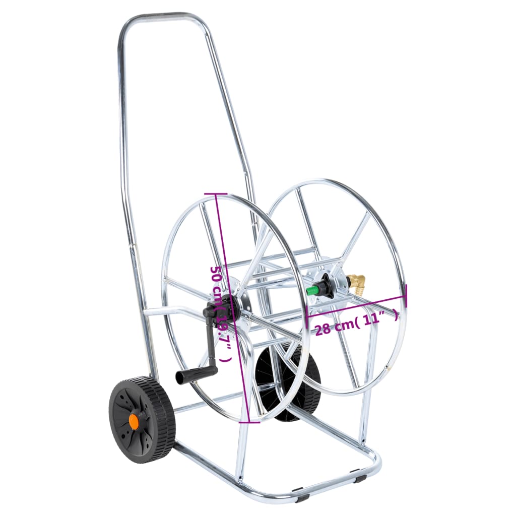 Hose Reel Cart For 80 M 3/4" Hose Steel