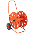 Garden Hose Storage Reel Cart 140m Heavy Duty Steel Trolley Wheels Large Capacit