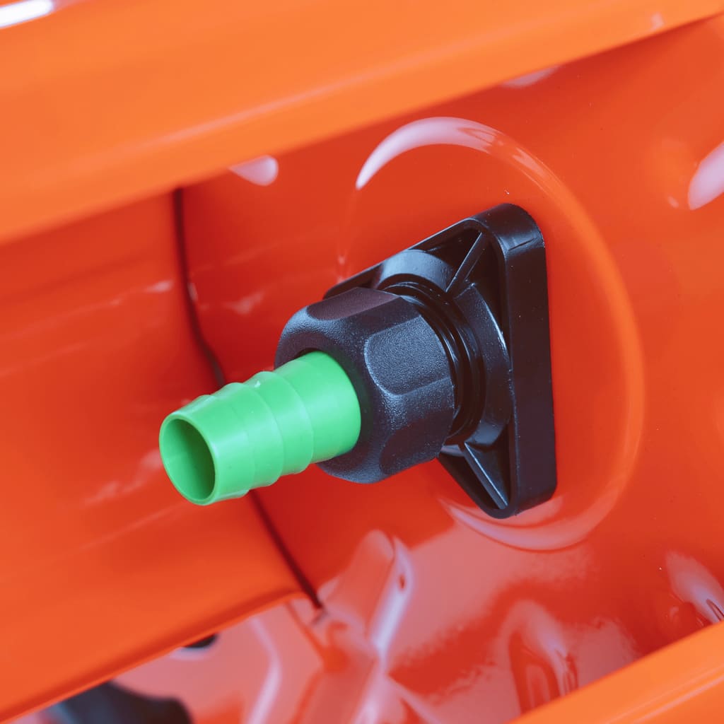 Garden Hose Storage Reel Cart 140m Heavy Duty Steel Trolley Wheels Large Capacit