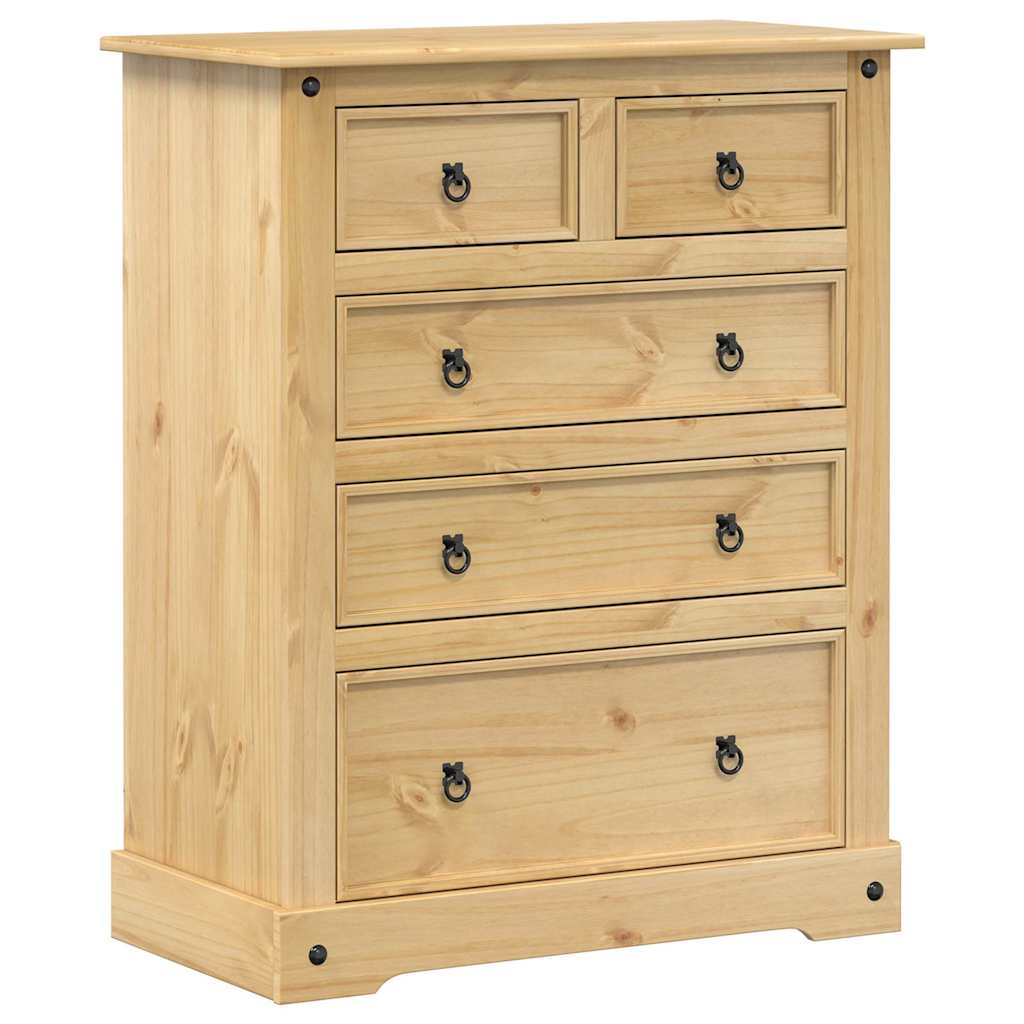 Storage Chests Corona Solid Pine Chest of Drawers 92cm Tallboy Bedroom Cabinet 9