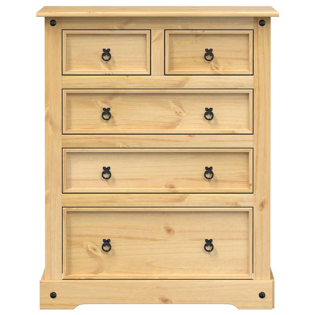 Storage Chests Corona Solid Pine Chest of Drawers 92cm Tallboy Bedroom Cabinet 9