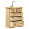 Storage Chests Corona Solid Pine Chest of Drawers 92cm Tallboy Bedroom Cabinet 9