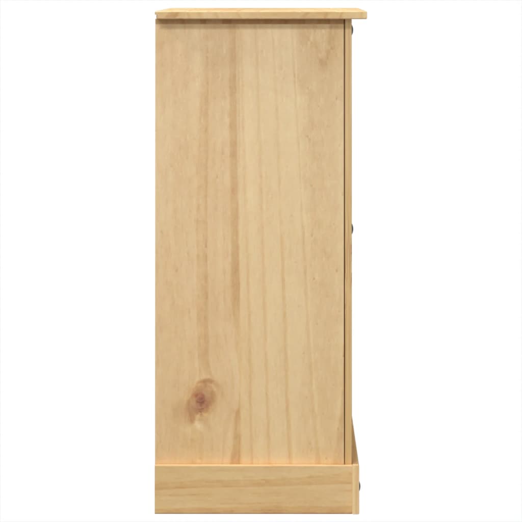Chest Of Drawers Corona 92X48X114 Cm Solid Wood Pine