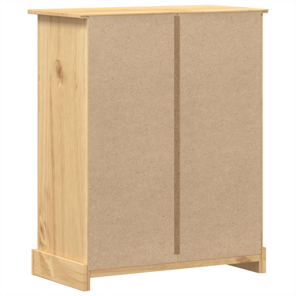 Chest Of Drawers Corona 92X48X114 Cm Solid Wood Pine