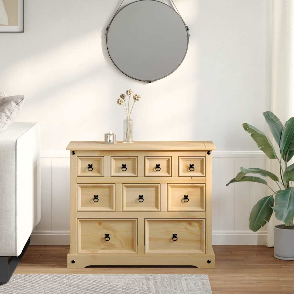 Storage Chests Corona Solid Pine Chest of Drawers 101cm Wide Bedroom Cabinet 101