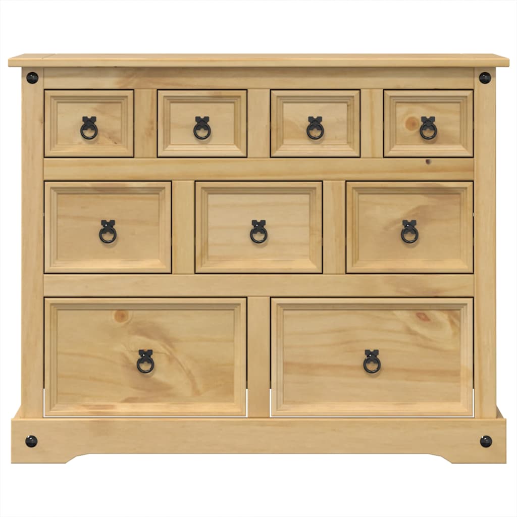 Storage Chests Corona Solid Pine Chest of Drawers 101cm Wide Bedroom Cabinet 101